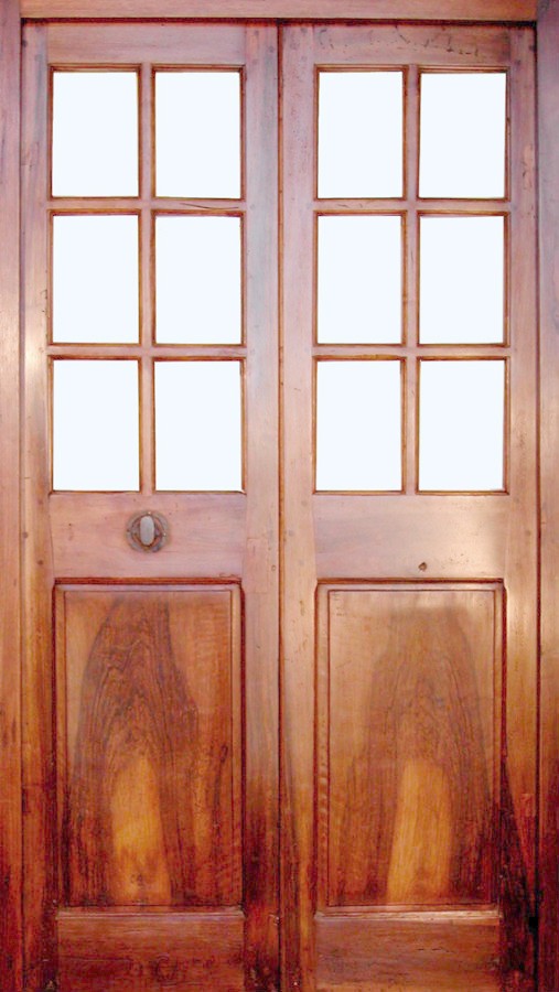 Double leaf French door Interior doors Glazed doors. Portes Antiques