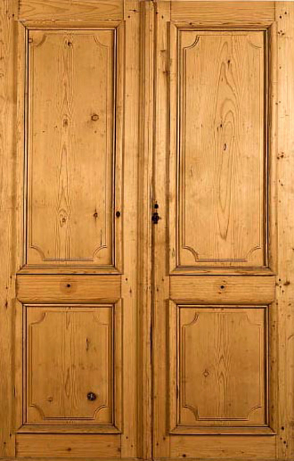 Double leaf 2 pannel door Interior doors . Portes Antiques